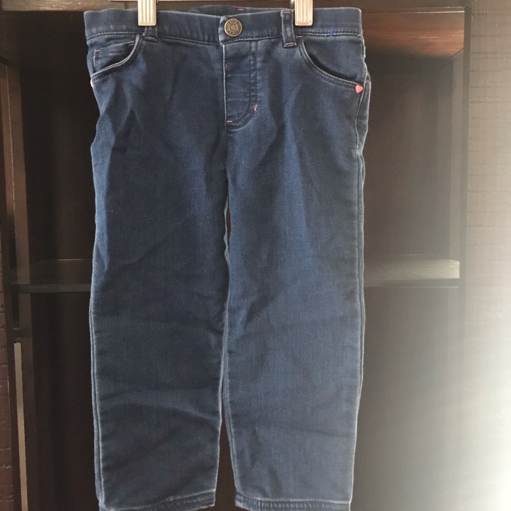 Dark denim jeans